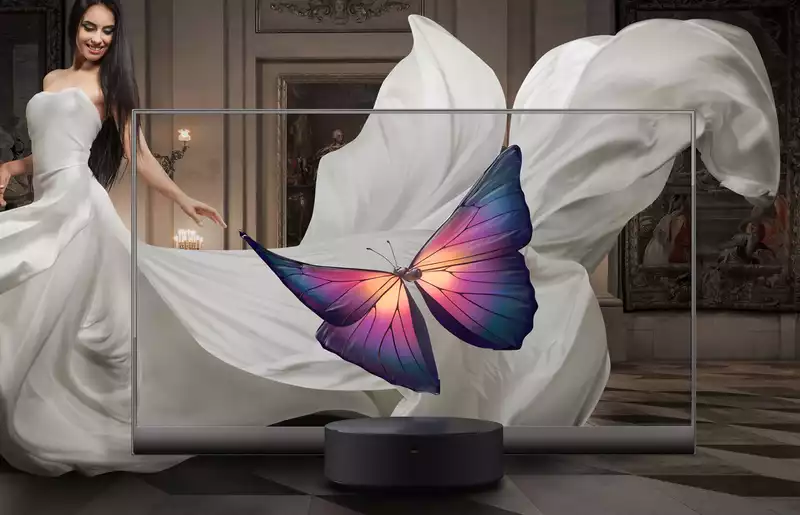 Xiaomi has revealed a透明7,000 transparent OLED TV - and it's completely ridiculous