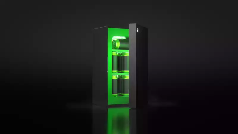 The Xbox Series X Mini Fridge that is being meshed is Peak 2021